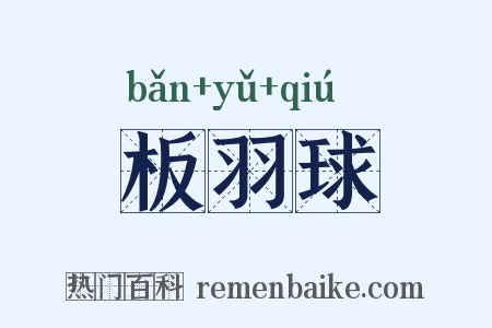 板羽球是什么意思的图片